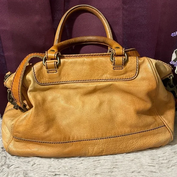 Vintage LIEBESKIND Berlin Brown Leather Handbag - Picture 4 of 13